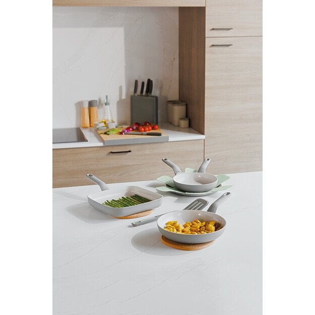 BergHOFF Balance Moonmist 4 dalių keptuvių rinkinys su mentelė 