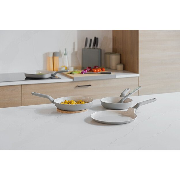 BergHOFF Balance Moonmist 4 dalių keptuvių rinkinys su mentelė 