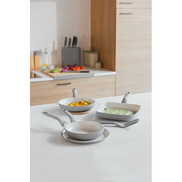 BergHOFF Balance Moonmist 4 dalių keptuvių rinkinys su mentelė 