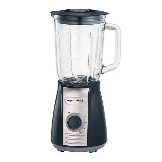 Stiklinis plaktuvas Morphy Richards Total Control 403010 (juodas), 1,5 l