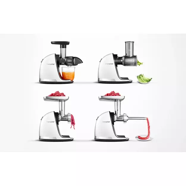 AMZCHEF lėtaeigė sulčiaspaudė 150 W, balta, 1501-WT 5