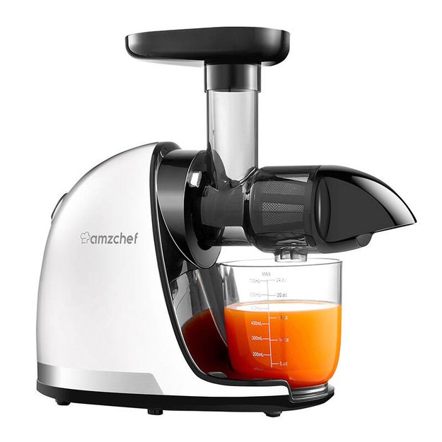 AMZCHEF lėtaeigė sulčiaspaudė 150 W, balta, 1501-WT