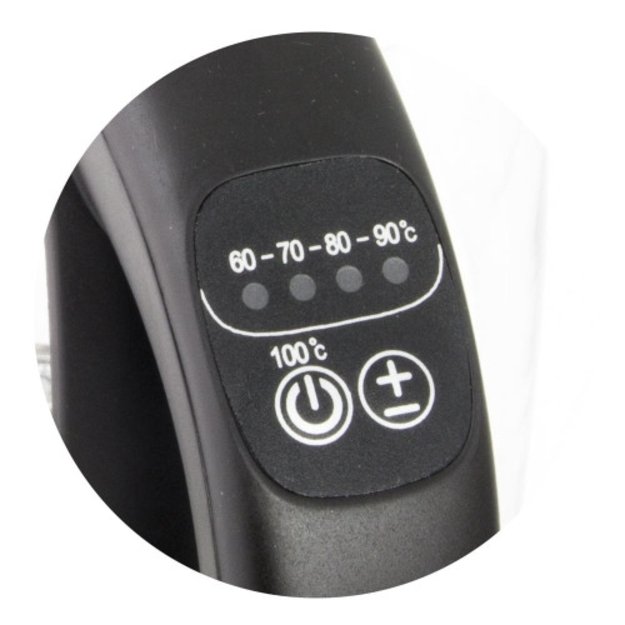 Elektrinis virdulys Esperanza Loire EKK027, 1.7L, su temperatūros reguliavimu, stiklinis, juodas 2