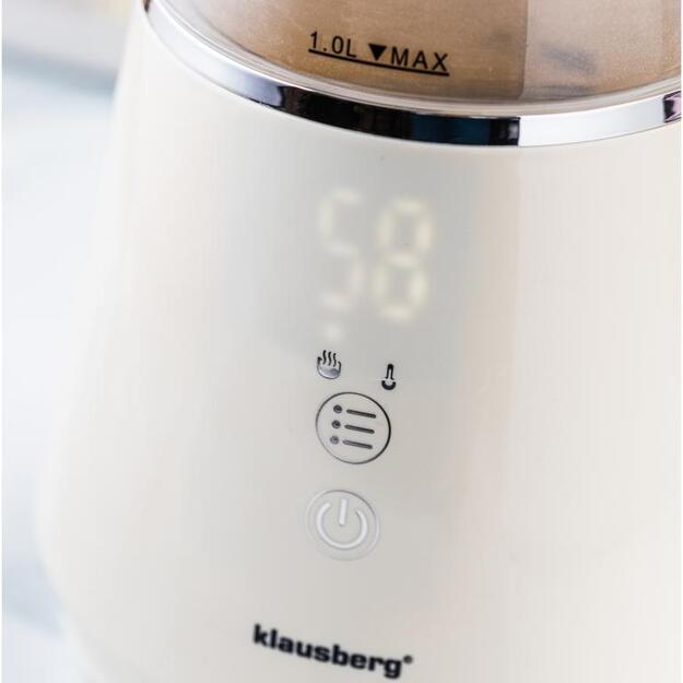 Elektrinis virdulys Klausberg KB-7893, 1L, stiklinis, su LED valdymo skydeliu 5