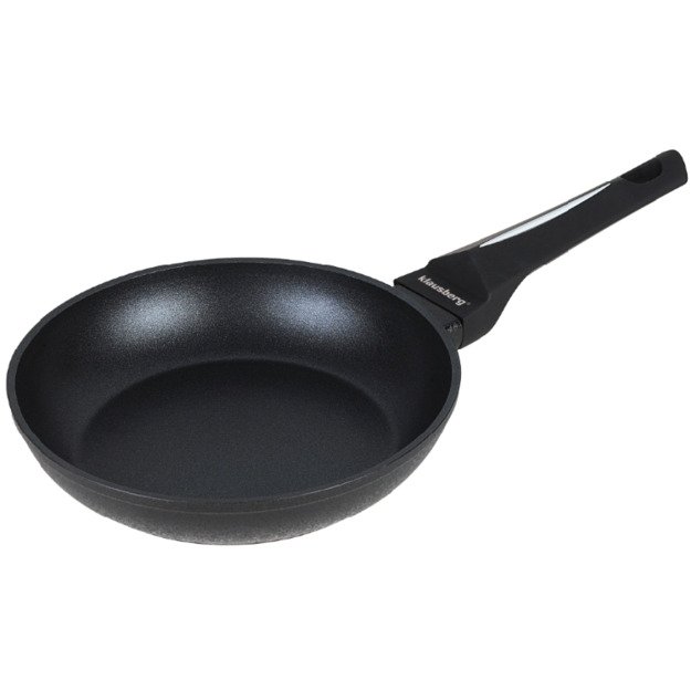 Keptuvė, Ø24cm, juoda, marmurinė, Klausberg KB-7689