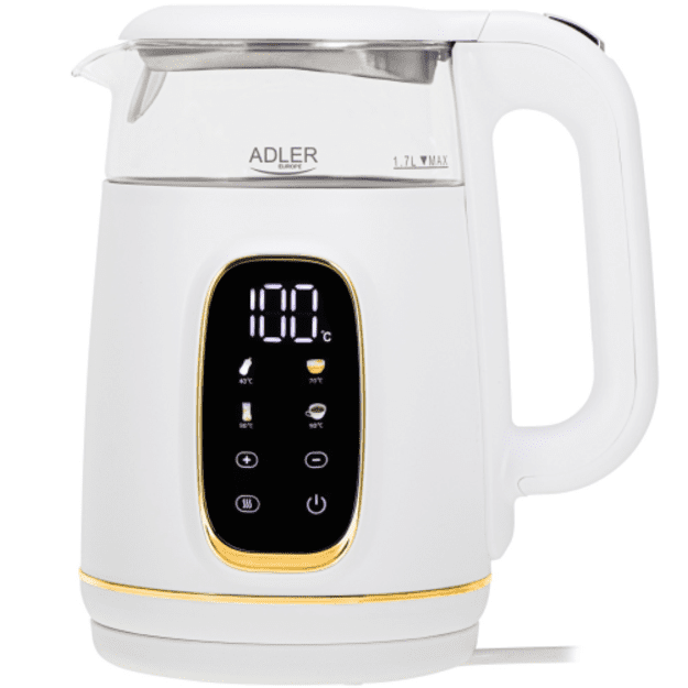 Adler AD 1305WG elektrinis virdulys su temperatūros reguliavimu 1,7 l