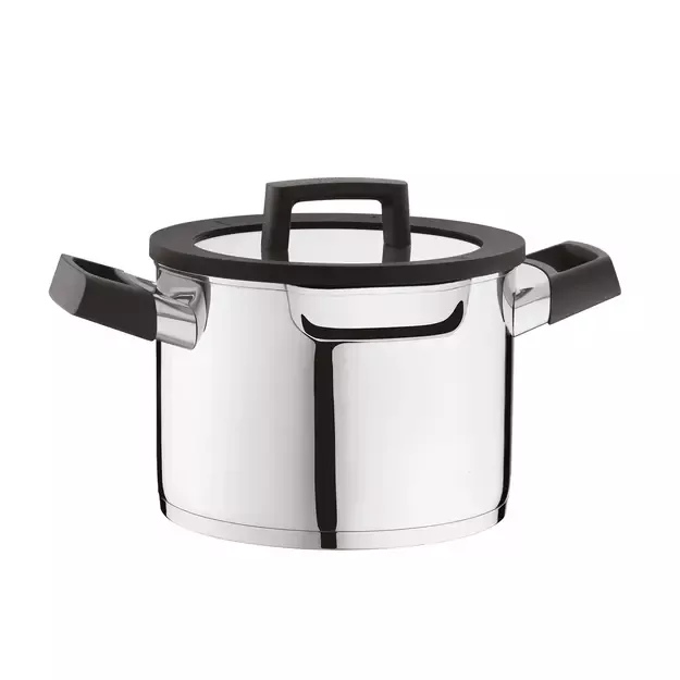 Berghoff „Uqonic Downdraft“ 6 dalių puodų rinkinys su garo kontrolės dangčiais 2 Berghoff „Uqonic Downdraft“ 6 dalių puodų rinkinys su garo kontrolės dangčiais 2