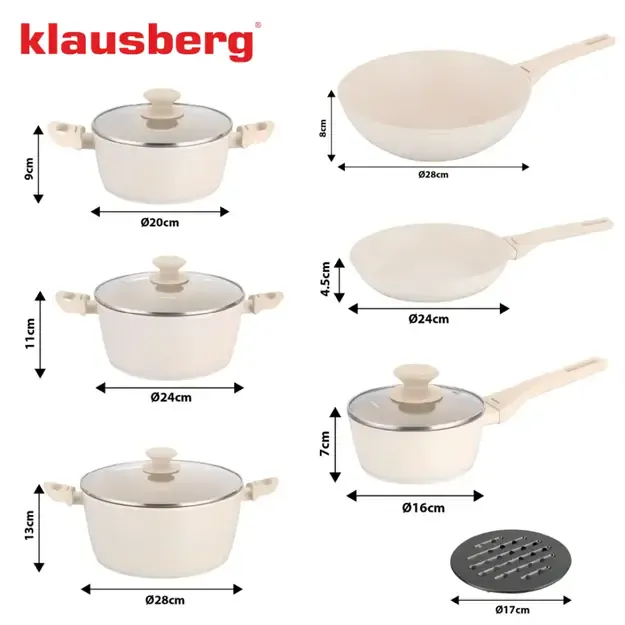 Puodų rinkinys 12 dalių Klausberg KB-7959 2