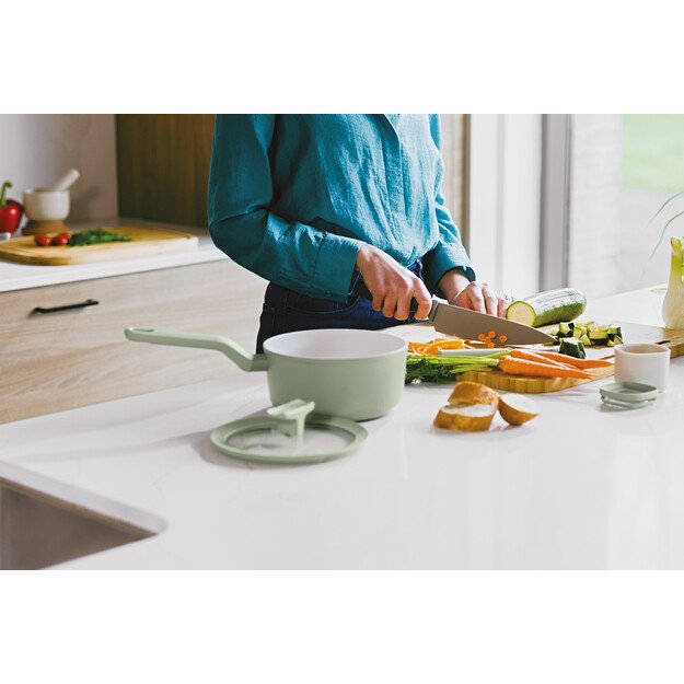 BergHOFF 6 dalių peilių blokas - Balance serija su perdirbtu plastiku ir dviejų spalvų įdėklu 