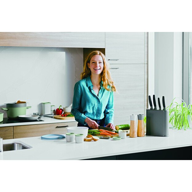 BergHOFF 6 dalių peilių blokas - Balance serija su perdirbtu plastiku ir dviejų spalvų įdėklu 