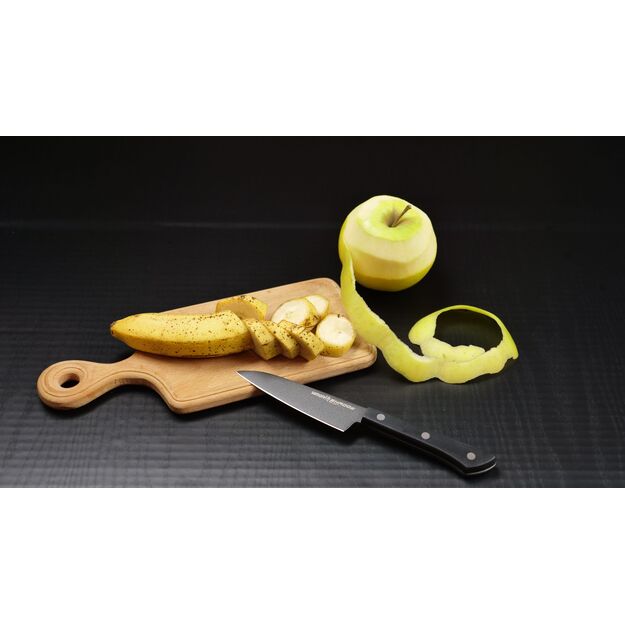 Samura SHADOW 4  Non-Stick Paring Knife - Precision Japanese Steel Kitchen Tool for Effortless Cutting and Slicing 