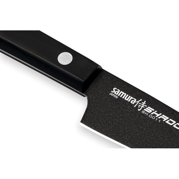 Samura SHADOW 4  Non-Stick Paring Knife - Precision Japanese Steel Kitchen Tool for Effortless Cutting and Slicing 