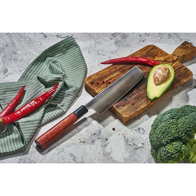 SAMURA Okinawa Professionelles Japanisches K&uuml;chen-Nakiri-Messer 172mm/6.8   