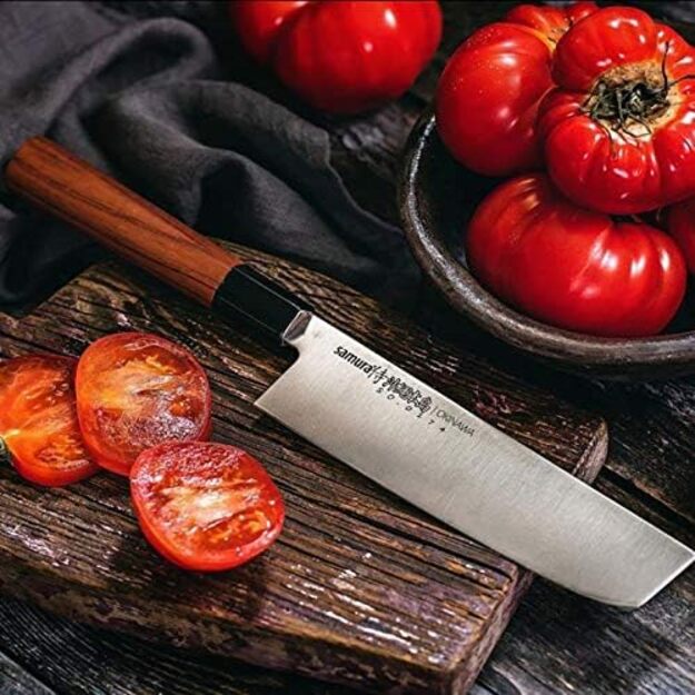 SAMURA Okinawa Professionelles Japanisches K&uuml;chen-Nakiri-Messer 172mm/6.8   