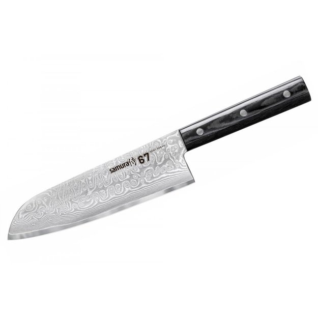 Samura DAMASCUS 67 Santoku Hohlschliff 175 mm