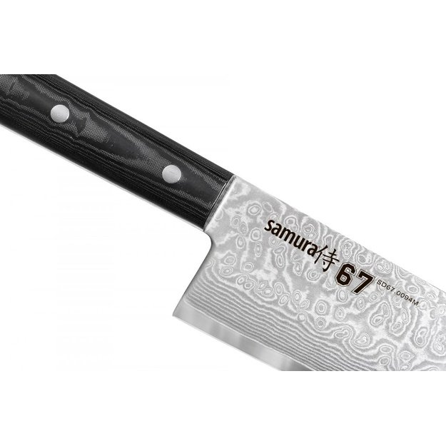 Samura DAMASCUS 67 Santoku Hohlschliff 175 mm