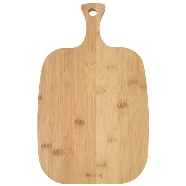 KINGHoff KH-1564 bambukinė pjaustymo lentelė su rankena 38 × 23 cm
