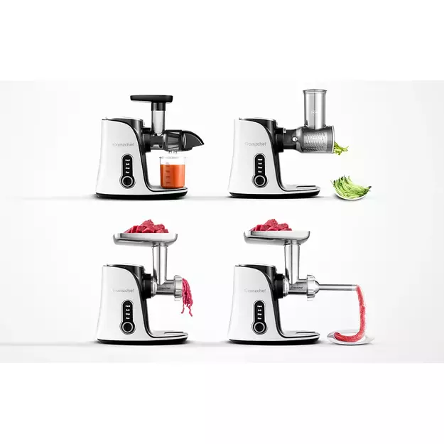 AMZCHEF lėtaeigė sulčiaspaudė 4in1, 2 greičiai, balta, GM3001-WT 3