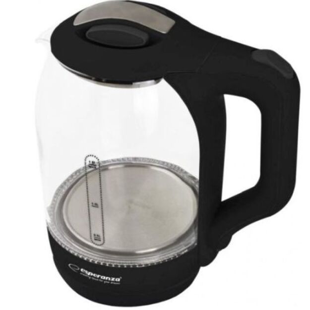 Elektrinis virdulys Esperanza EKK025K, 1.7L, stiklinis, su LED, 1500W 1