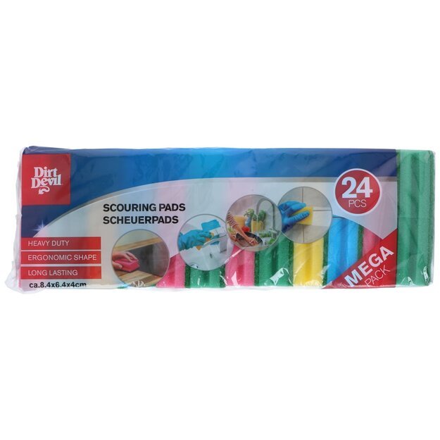 DIRT DEVIL ergonominė šveitimo kempinė, 24 vnt. 1