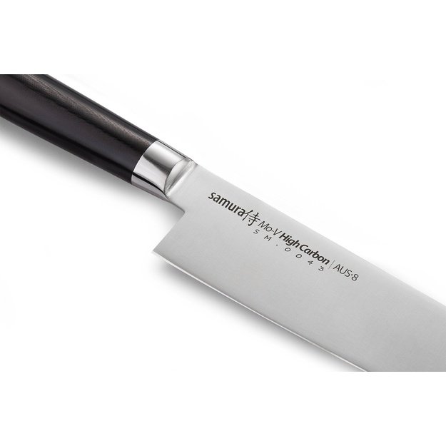 Samura MO-V 6.6 Nakiri peilis - autentiškas japoniško plieno virėjo peilis tiksliam daržovių pjaustymui