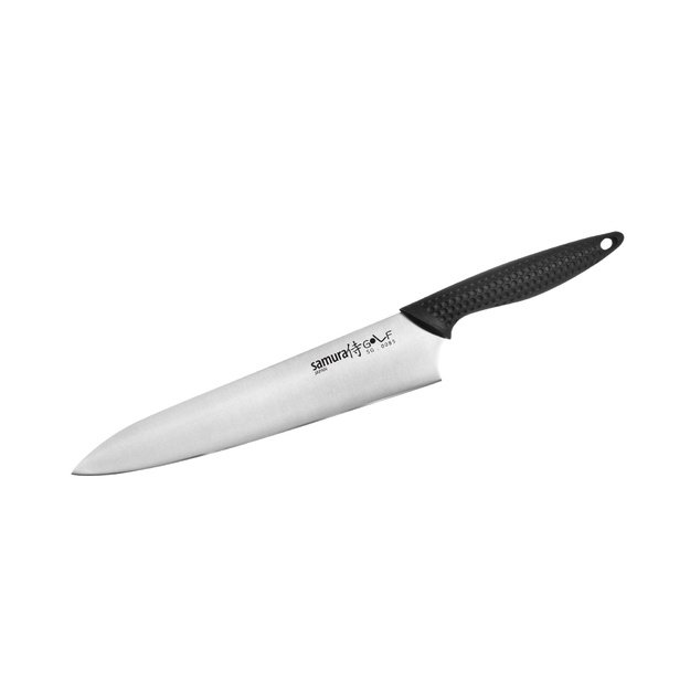 „SAMURA Golf“ šefo peilis, 221 mm / 8,7 col. Kietumas – 59 HRC.