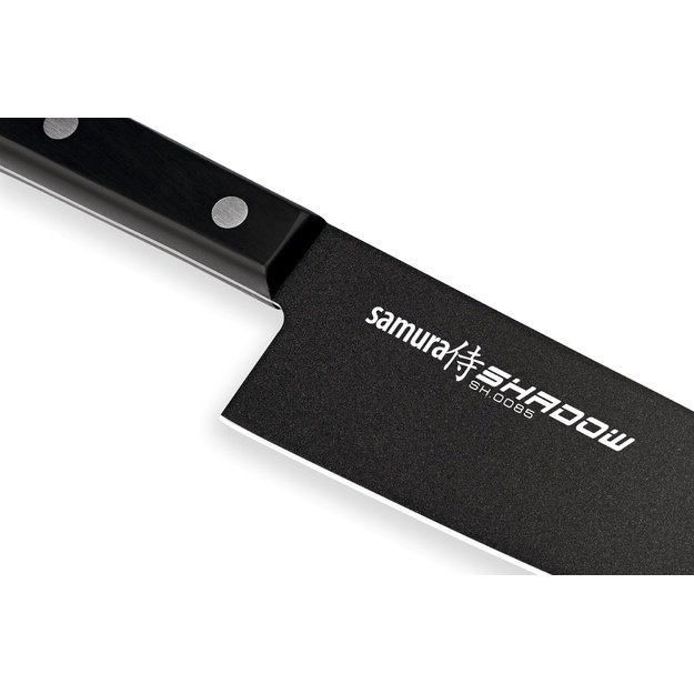 Samura SHADOW 208 mm (8,2 ) juodas šefo peilis, AUS-8, neprideganti danga – universalus profesionalus virtuvės įrankis