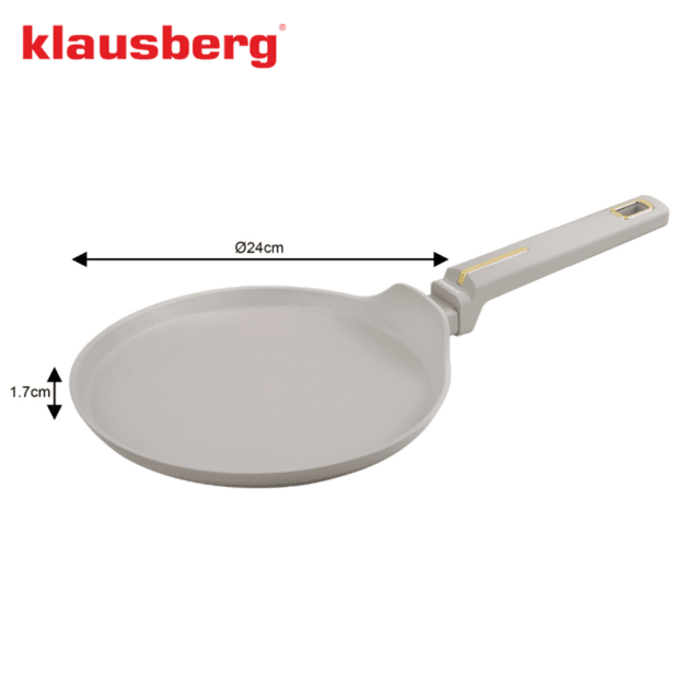 Klausberg KB-7965 blynų keptuvė Ø 24 cm, smėlio spalvos