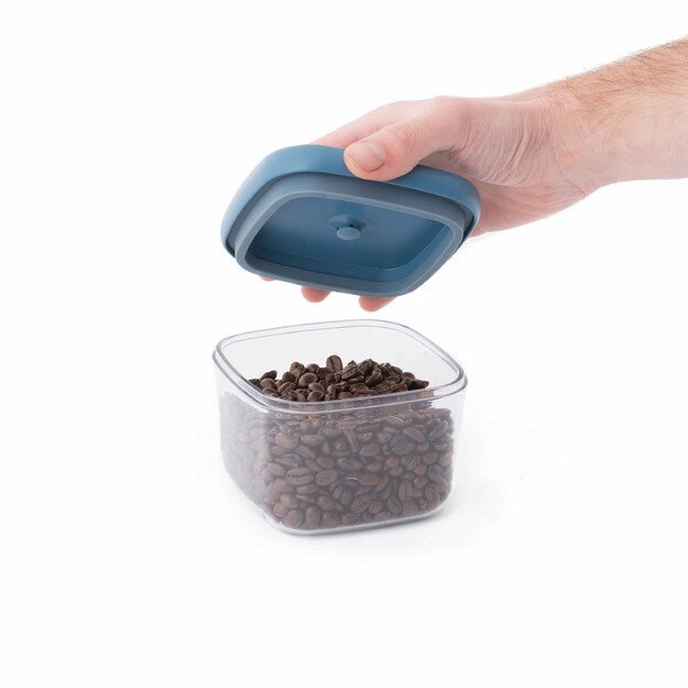 BergHOFF 4 dalių vakuuminių maisto dėžučių rinkinys - sandarios, sukraunamos, su pompa &scaron;viežumui i&scaron;laikyti 