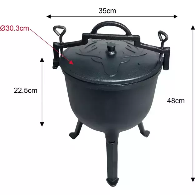 KINGHoff ketaus katilas / kazanas 10L, KH-2233