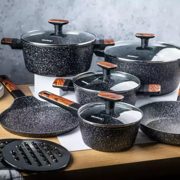 Klausberg 12 dalių puodų rinkinys su nelimpančia danga, KB-7831 12