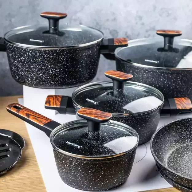 Klausberg 12 dalių puodų rinkinys su nelimpančia danga, KB-7831 15