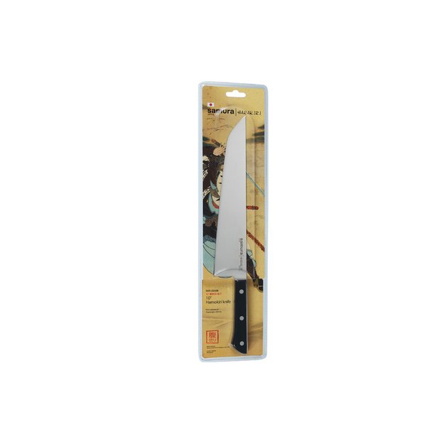 Samura HARAKIRI Hamokiri 25,4 cm (10 ) virtuvinis peilis – profesionalus, aštrus, juodas kūnas 