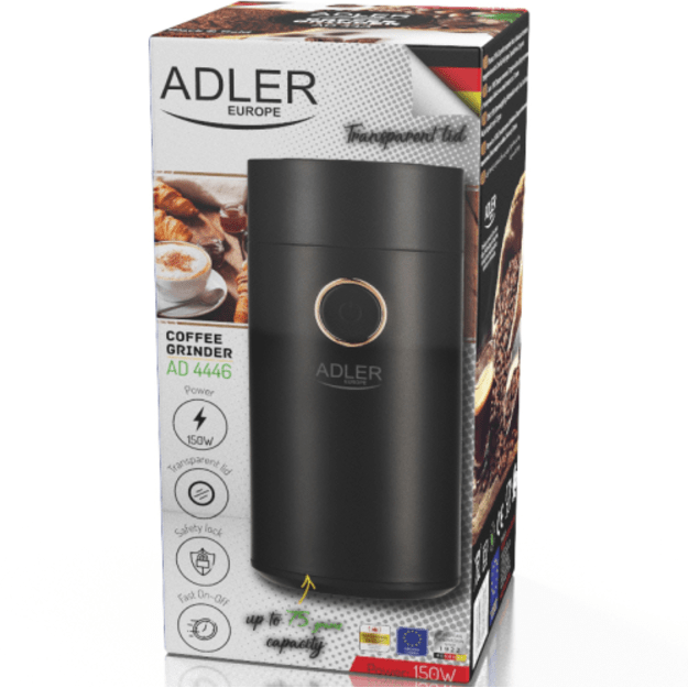 Kavamalė Adler AD 4446BG, 150W, iki 75 g 4