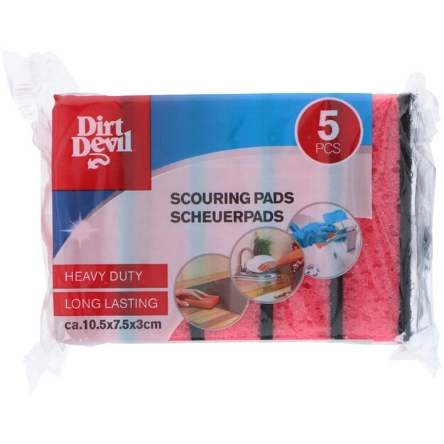 DIRT DEVIL premium šveitimo kempinės, 5 vnt. 1