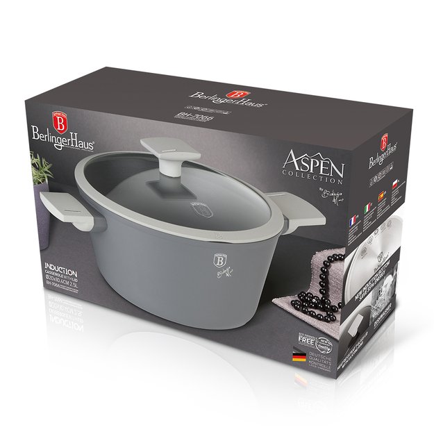 Puodas su dangčiu 20 cm Berlinger Haus Aspen BH-7066