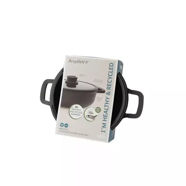 Berghoff „Stone+“ 28 cm nelipni gili keptuvė su dviem rankenomis ir dangčiu 1