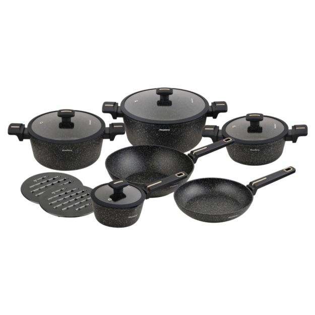 Puodų rinkinys su WOK keptuve 12 dalių Klausberg KB-7968 5
