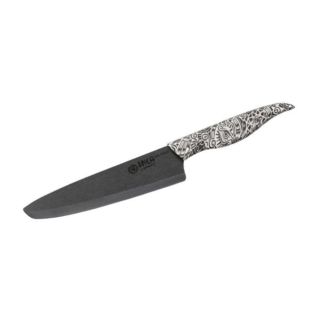 Samura INCA 7.4  Chef s Knife with Black Zirconia Ceramic Blade - High-Quality Japanese Steel Kitchen Knife for Precision Cooking and Effortless Food Preparation 
